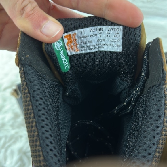 NIB Timberland Women's Reaxion Athletic Hiker Work NT WP Brown Purple - Picture 6 of 11